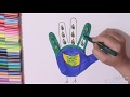 How to Draw a Peacock using Palms | Neha Kids Art
