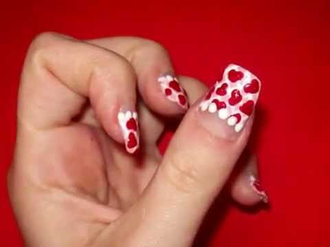 Valentine's day nails candy hearts. Valentine's day nails candy hearts