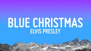 Elvis Presley - Blue Christmas (Lyrics)