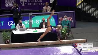 Olivia Dunne Beam Exhibition Lsu Vs Georgia 2021