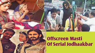 Offscreen Masti Of The Show Jodhaakbar Paridhi Sharma With Rajat Tokas Offscreen Jodhaakbar