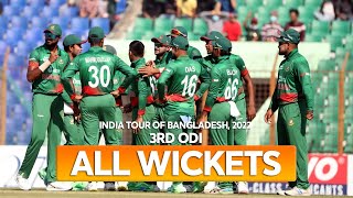 All Wickets || Bangladesh vs India || 3rd ODI || India tour of Bangladesh 2022