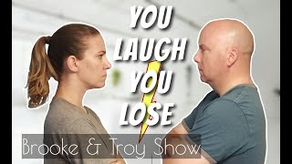 YOU LAUGH YOU LOSE! Who will win? Funny jokes, dad jokes, and silly puns, laughing challenge!