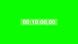 Секундомер 10 Минут Со Звуком Зеленый Фон \ Stopwatch 10 Minutes With Sound Green Background