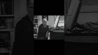 Igor Stravinsky composing a piece1957