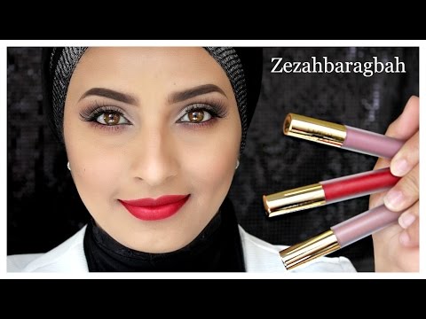 GRWM - Gerard cosmetics lips swatches - Zezah Baragbah - YouTube