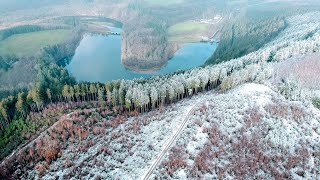 Sauerland von oben - Ahauser Stausee zw. Attendorn & Finnentrop