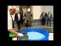 Russian official mocks Ice Bucket Challenge in diving suit
