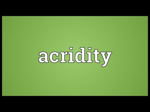 Header of acridity