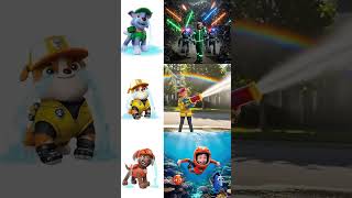 Paw Patrol Rescue World Marshall, Rubble, Chase, Zuma, Rocky And Skye & Ryder