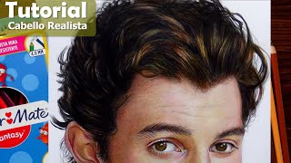 Cabello realista con colores escolares