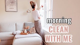 MORNING CLEAN WITH ME | Minimalist clean with me | Simplified home cleaning moti