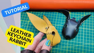 Diy Leather Rabbit Keychain Pattern. Fast And Simple Keychain. 2 Versions