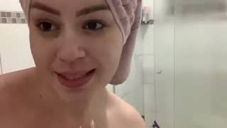 Fabrícia Secrets no banho vídeo novo