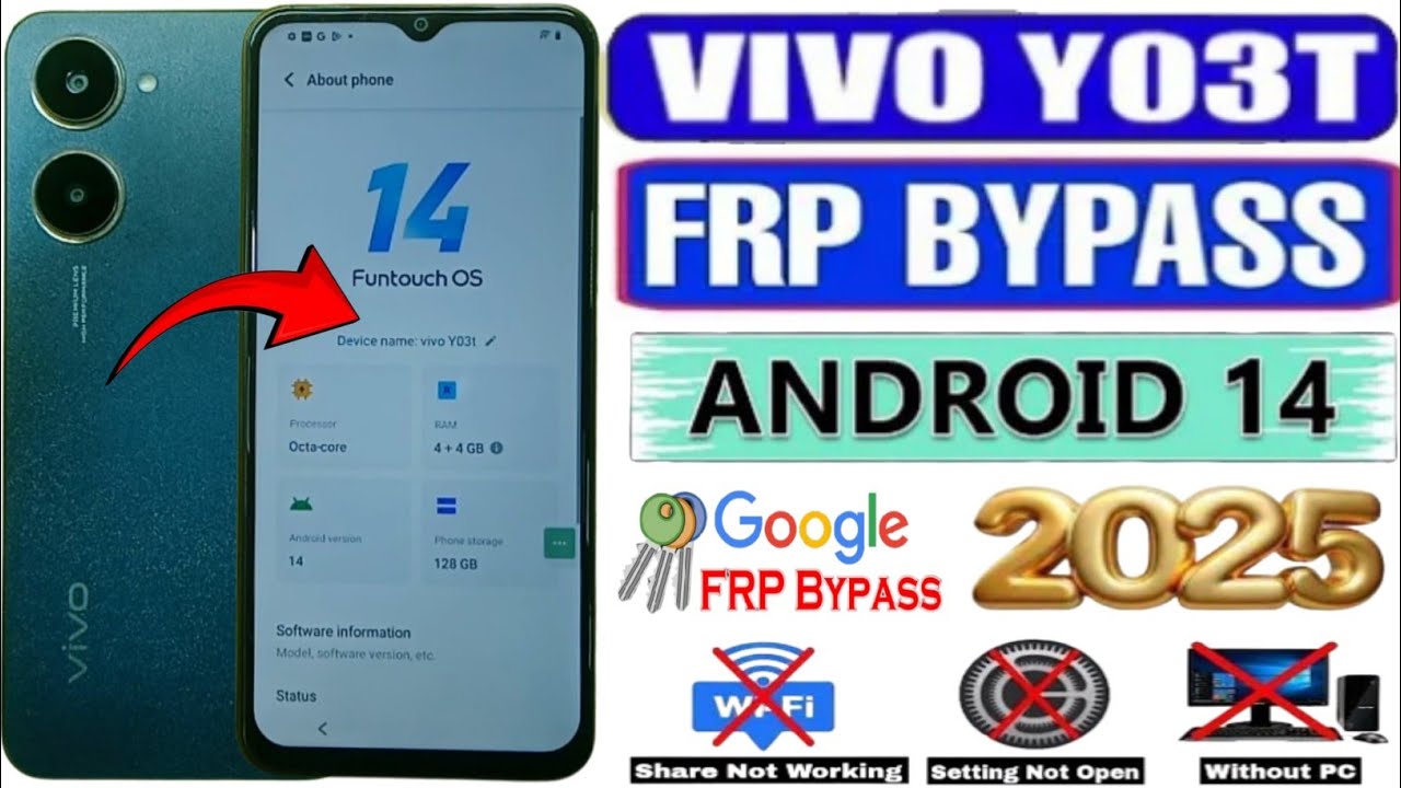 Vivo Y03t Android 14 Frp Bypass Without Pc | Vivo Y03t Vivo Y03t Android 14 Frp Bypass Without Pc | Vivo Y03t