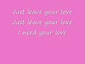 Christion just need your love lyrics