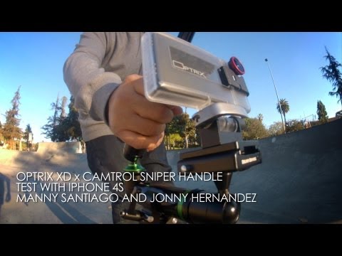 Optrix XD x Camtrol Sniper Skateboarding iPhone 4S Test with Manny Santiago