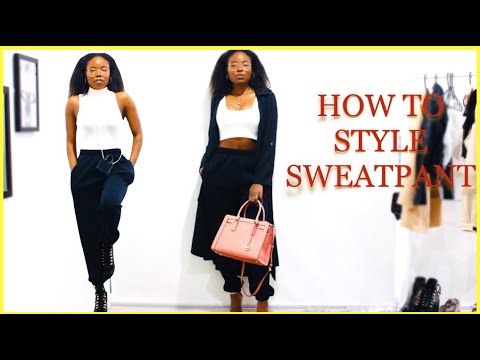 HOW TO STYLE ONE SWEATPANTS | SWEATPANT OUTFIT IDEAS LOOKBOOK |2019 |MsElizjay