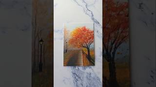 Autumn Landscape Painting Idea For Beginners