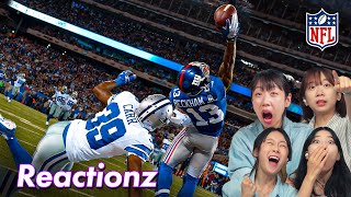 Korean Girls Got Shocked By Nfl Best Moments Of All-Time 𝙊𝙎𝙎𝘾