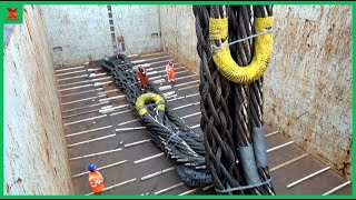 Fabrication Process Of cable-laid slings by wire rope with a gigantic length & biggest diameter