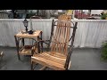 Hickory Big and Tall Rocking Chair | Amish Made Porch Rockers (ID:31369)
