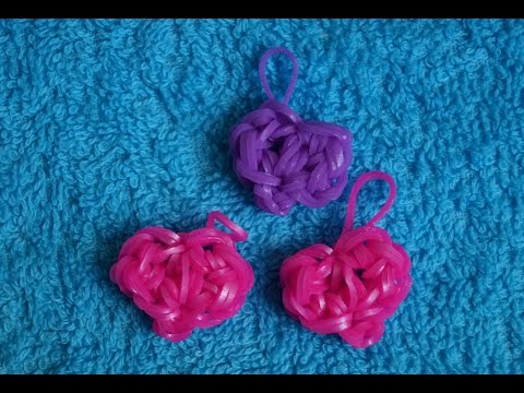 Плетение сердечка из резиночек на рогатке Плетение сердечка из резиночек