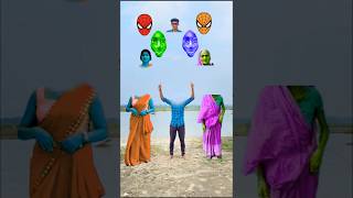 Cute Bhabhi & Old Buddhi Correct Head Matching With Tu Radha Meri Main Shyam Tera Songs