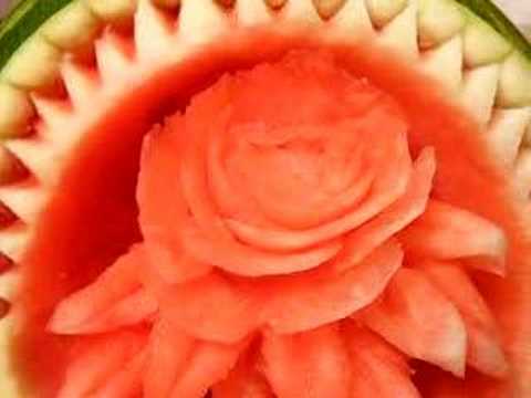 watermelon carving for baby shower. water melon fruit carvingfruit carving papaya honeydew melon pineapple apples watermelon yay chefchang 果子雕刻 フルーツの切り分けること talla d.