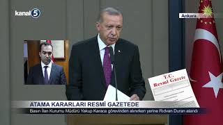 Atama Kararları Resmi Gazetede