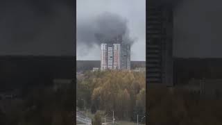 Минск Уручье Горит Новостройка