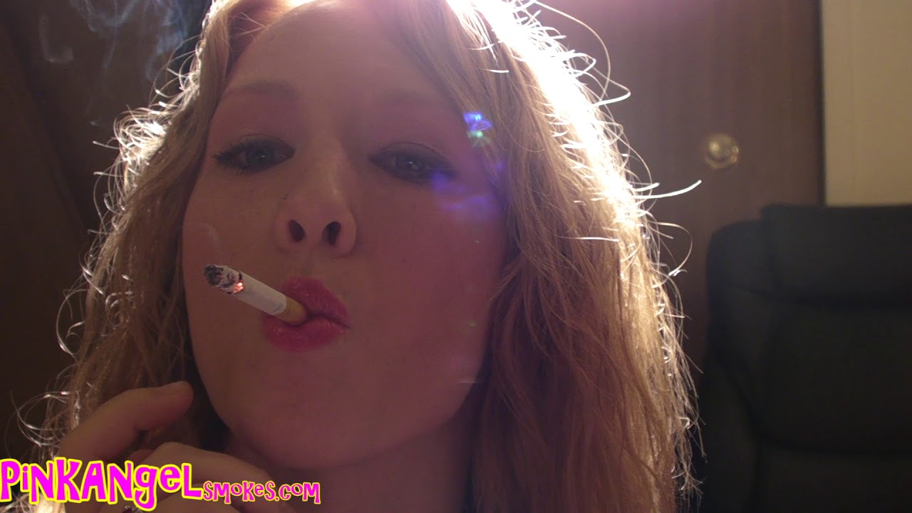 Sexy pink angel smoking once pictures