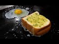 egg fried garlic toast / korean street food