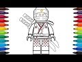 How to draw Lego Ninjago Kai from the Lego Ninjago Movie