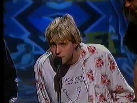 Nirvana - Best New Artist Acceptance ( MTV  Video Music Awards 1992)