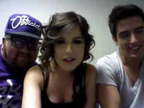 Funny live broadcast on big time rush dressing room Erin Sanders 