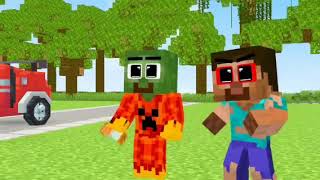 Monster School Fire Baby Zombie Superhero And Ice Evil Herobrine - Sad Story - Minecraft Animation