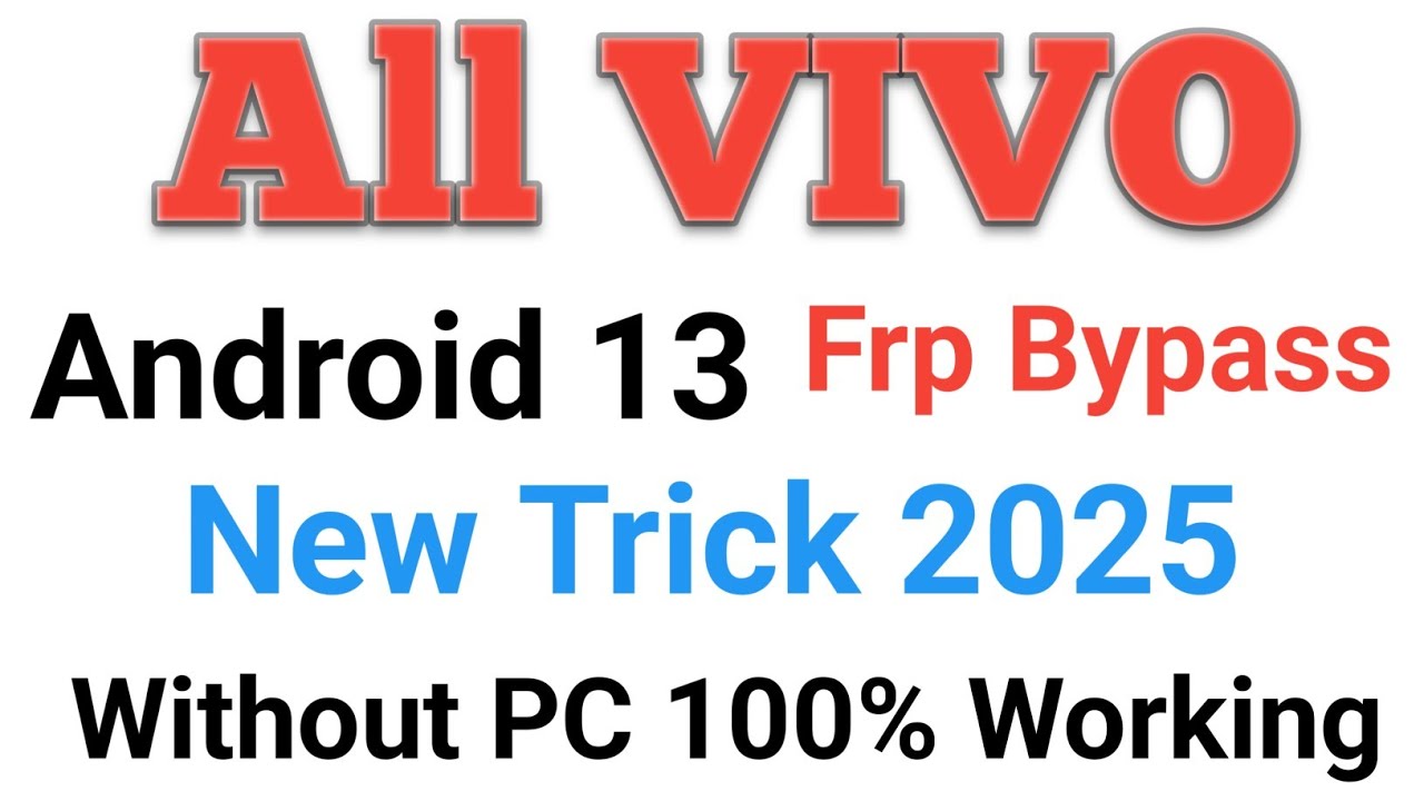 Vivo Android 13 Frp Bypass | Google Account Remove Vivo Android 13 Frp Bypass | Google Account Remove