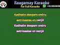 Kaadhalin Deepam Ondru Karaoke with Lyrics - Thambikku Entha Ooru