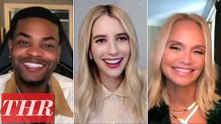 Netflixs Holidate Cast Emma Roberts, Luke Bracey, Kristin Chenoweth, King Bach Thr Interview
