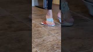 Walkover Crush Fetish Silver Heels Red Toes