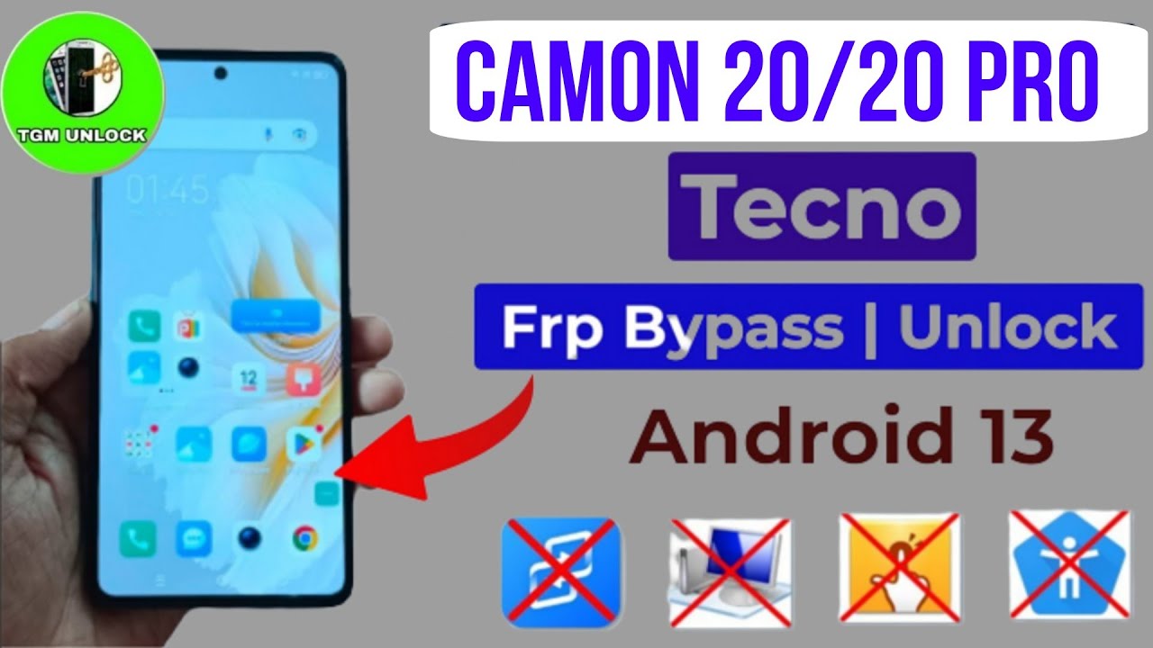 Tecno Camon 20 / 20 pro Bypass Google Account in just 1 Tecno Camon 20 / 20 pro Bypass Google Account in just 1