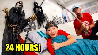 24 Hours Overnight In A Haunted Skatepark