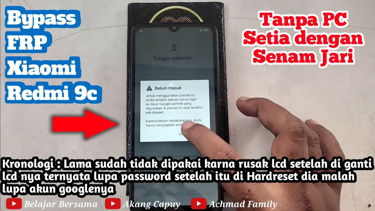 Lupa akun google setelah setelan pabrik Redmi 9c Bypass Lupa akun google setelah setelan pabrik Redmi 9c Bypass