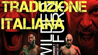Deontay Wilder vs Tyson Fury SOTTOTITOLI ITALIANI