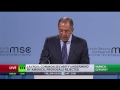 Lavrov: Russia set to promote peace process in Ukraine (FULL SPEECH MSC2015)