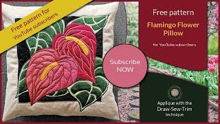 FREE PATTERN - The Flamingo Flower Pillow (DST / Time-lapse)