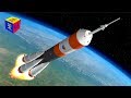 Rocket ship launch - construction game cartoon for children about space