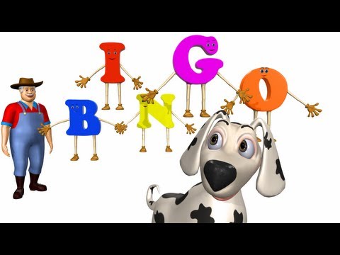Bingo rhymes for children - 3D Animation English Nursery rhyme...