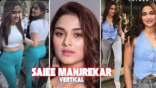 Saiee Manjrekar Casual Outfit Vertical Video Bollywood Actress Cinespothd Telugu Hd